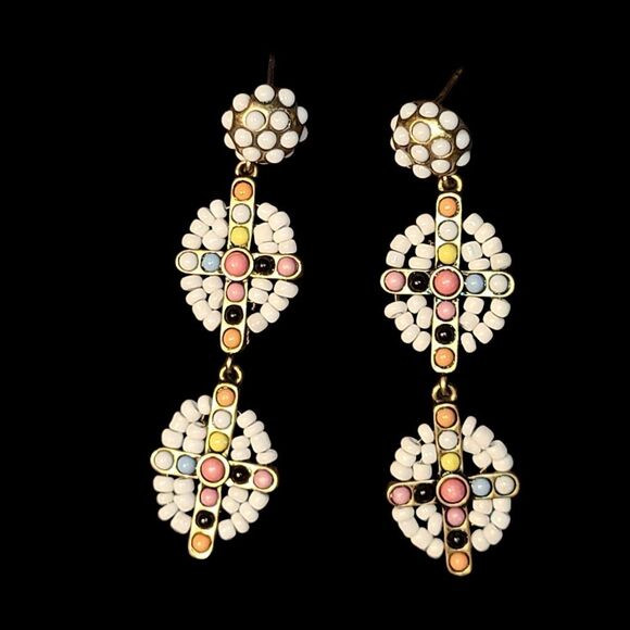 Boho Beaded Earrings - Picture 1 of 4